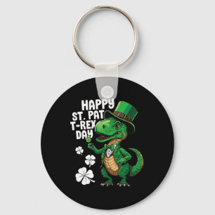 Gelukkige St Pat T-rex Dag St Patricks Dag Dinosau Sleutelhanger
