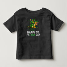 Gelukkige St Pat Trex Dag Dinosaurus Peuter St Pat