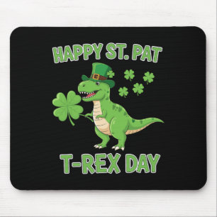 Gelukkige St. Pat Trex Dag Grappige Dinosaur Shamr Muismat