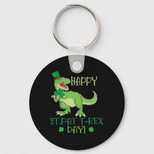 Gelukkige St Patrex Dag Pat T-rex Dino Ierse Pat T Sleutelhanger