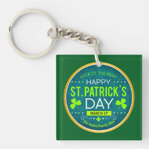 GELUKKIGE ST. PATRICIUSDAG, "GELUK VAN DE IEREN" SLEUTELHANGER
