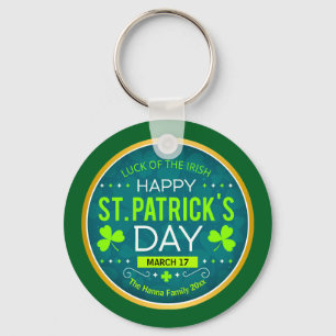 GELUKKIGE ST. PATRICIUSDAG, "GELUK VAN DE IEREN" SLEUTELHANGER