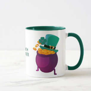 Gelukkige St. Patrick Dag Hoed Leprechaun Shamrock Mok
