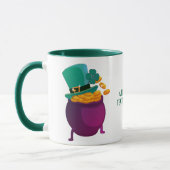 Gelukkige St. Patrick Dag Hoed Leprechaun Shamrock Mok (Links)