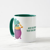 Gelukkige St. Patrick Dag Hoed Leprechaun Shamrock Mok (Voorkant links)