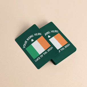 Gelukkige St. Patrick's Dag Aangepaste Naam Klaver Kaart