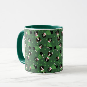 Gelukkige St Patricks Dag Berner Mountain Dogs Mok