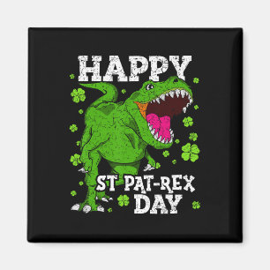 Gelukkige St. Patrick's Dag Dinosaur T-rex Jongens Magneet
