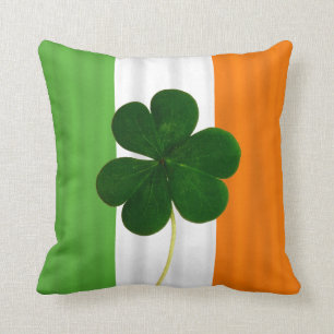 Gelukkige St. Patrick's Dag Ierse Vlag Klaver Klav Kussen