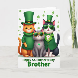 Gelukkige St. Patrick's Dag Katten Kaart