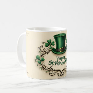 Gelukkige St. Patrick's Dag Klaverontwerp Koffiemok