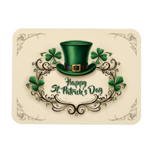 Gelukkige St. Patrick's Dag Klaverontwerp Magneet