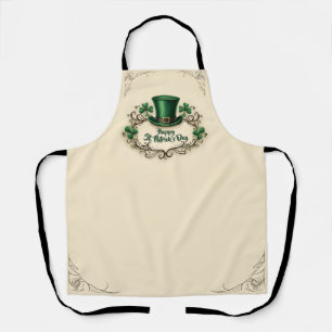 Gelukkige St. Patrick's Dag Klavertje Drie Ontwerp Schort