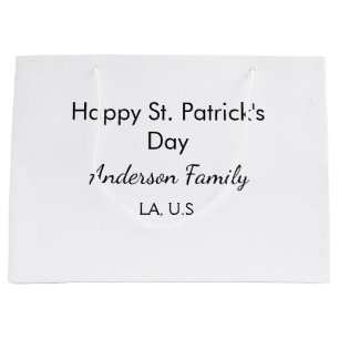 Gelukkige St. Patrick's dag naam familie plaats ee Groot Cadeauzakje