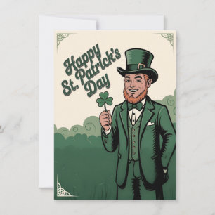 Gelukkige St. Patrick's Dag Vintage Kabouter
