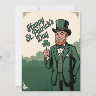 Gelukkige St. Patrick's Dag Vintage Kabouter