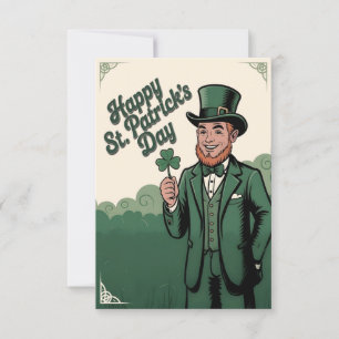 Gelukkige St. Patrick's Dag Vintage Leprechaun