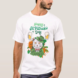 Gelukkige St. Patrick's Day - Cat T-shirt