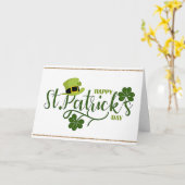 Gelukkige St. Patrick's Day groet Kaart (Gele Bloem)
