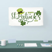 Gelukkige St. Patrick's Day groet Spandoek (Beurs)