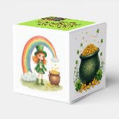 Gelukkige St. Patrick's Day gunstbox Bedankdoosjes (Achterkant)