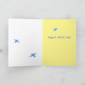 Gelukkige St. Patrick's Day Ierse zegen Home Vogel Kaart (Binnen)