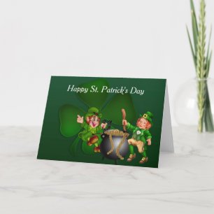 Gelukkige St. Patrick's Day Kabouter Kaart