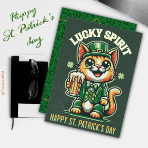 Gelukkige St. Patrick's Day Keltische Ierse Lucky  Feestdagenkaart
