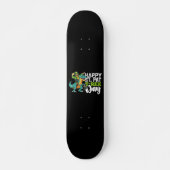 Gelukkige St Patrick's Day Pat Rex Dinosaurus Skateboard (Voorkant)