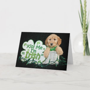 Gelukkige St. Patrick's Day Puppy Feestdagen Kaart