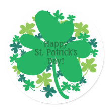 Gelukkige St. Patrick's Day Shamrock Clover Sticke