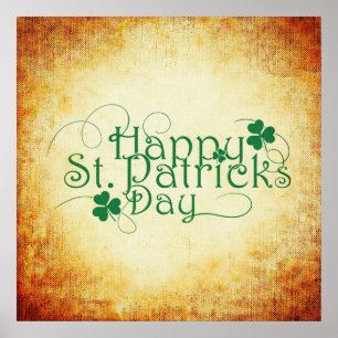 Gelukkige St. Patrick's Day Vierkant Poster