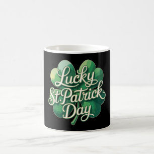 Gelukkige St. Patrick's Day Vintage Typografie Vie Koffiemok