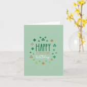 Gelukkige St. Patty's Day Verjaardag Kaart (Gele Bloem)