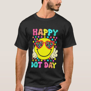 Gelukkige Stippen Dag Kleurrijke Stippen Lachend G T-shirt