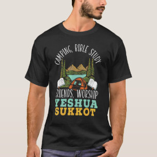 Gelukkige Sukkot-dag Lulav Palmboom Israëlitische T-shirt