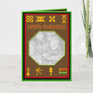 Gelukkige symbolen Kwanzaa Feestdagen Kaart