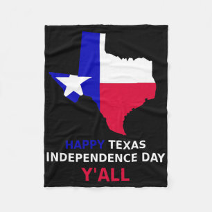 Gelukkige Texas Onafhankelijkheidsdag Fleece Deken