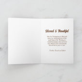 Gelukkige Thanksgiving Drie Vrouwen Oogst Roussin Kaart (Binnen)