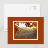 Gelukkige Thanksgiving Feestdagenkaart (Voorkant / Achterkant)