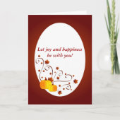 Gelukkige Thanksgiving - Kaart (Voorkant)