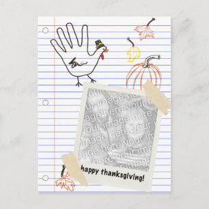 gelukkige Thanksgiving! notitieboekje schetsen Feestdagenkaart
