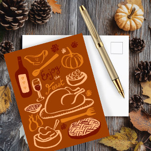 Gelukkige Thanksgiving overvloedige feestdag Briefkaart