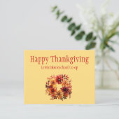 Gelukkige Thanksgiving van Homeschool Co op Briefkaart (Staand voorkant)