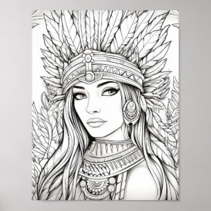 Gelukkige Thanksgiving Volwassen Kleuring Poster