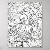 Gelukkige Thanksgiving Volwassen Kleuring Poster (Voorkant)