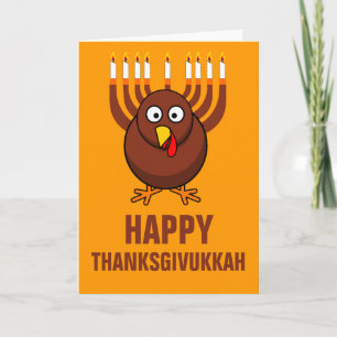 Gelukkige Thanksgivukkah 2013 Feestdagen Kaart