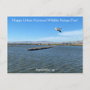 Gelukkige Urban National Wildlife Refuge Dag! Briefkaart