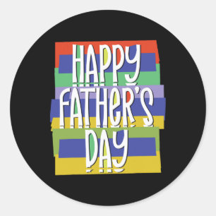 Gelukkige vader & #; s Day Daddy voor papa zoon do Ronde Sticker