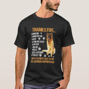 Gelukkige Vaderdag 2021 Duitse Herdershond Vader H T-shirt